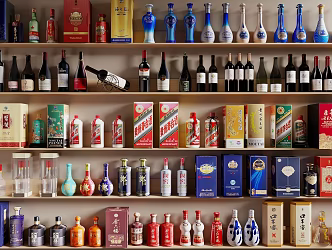 Chinese Liquor Maotai Wuliangye Langjiu Red Wine 3d model