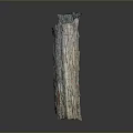 Tall Wood And Stone Decorative Sculpture With Natural Texture And Unique Design