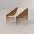 Modern Single Seater Sofa With Wooden Frame And White Fabric Cushion