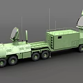 Military Green Heavy Duty Functional Vehicle With Radar System And Multiple Antennas
