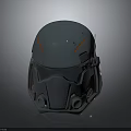Modern Gray Helmet with Orange Accents Transparent Visor and Ventilation Details Apparel Accessory
