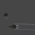 Sleek Gray Military Fighter Jet With Landing Gear And Tail Fin Emblem