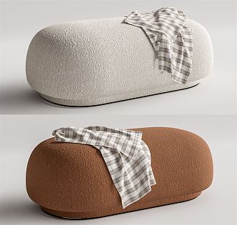 Modern sofa stool 3d model