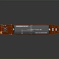 Orange LPG Bunkering Ship 3D Rendering