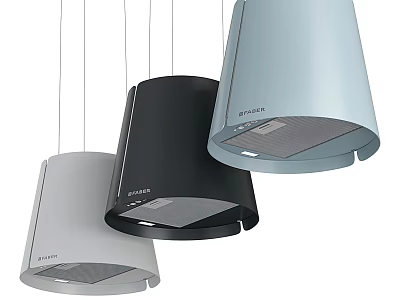 Elica Modern Kitchen Appliances Range Hoods with Different Colors and Stylish Design 3d model