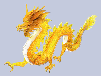 Chinese Lantern Chinese Dragon Lantern 3d model
