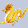 Traditional Chinese Golden Dragon Shaped Lantern with Intricate Design and Decorative Features