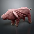 Adorable Pink Pig Plush Toy Soft Fluffy Design For Kids Playtime