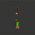 Mario Themed Commercial Decorative Device With 3D Brick Platforms Green Pipe And Clouds