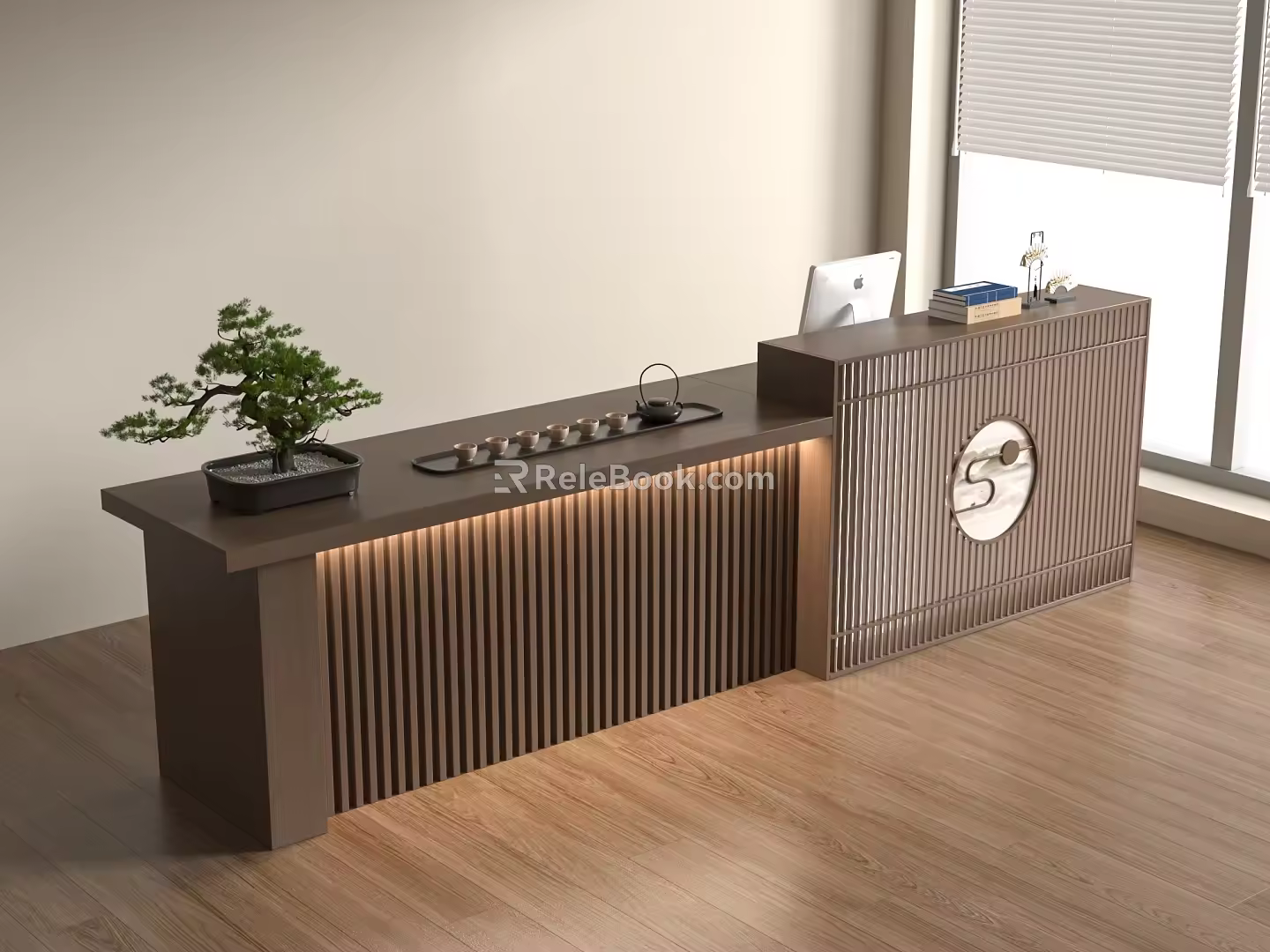 New Chinese Front Desk 3d model