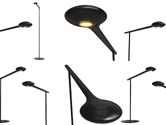 Modern Minimalist Black Floor Lamp Creative Carbon Brazing Floor Lamp Carbon Brazing Floor Lamp Special Shaped Floor Lamp dark gray Living Room Floor Lamp 3d model