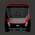 Futuristic Concept Vehicle With Black Silver Body Red Accents And Streamlined Design
