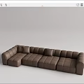 Modern Multiplayer Sofa 3d model