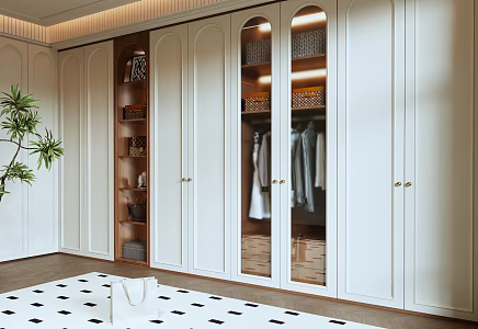French Middle Wardrobe 3d model