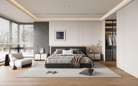 Modern Bedroom 3d model