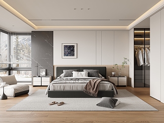 Modern Bedroom 3d model