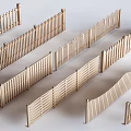 Wooden Railings In Various Straight And Curved Designs For Outdoor Spaces