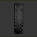 Stylish Car Tire Featuring Mercedes Logo And White Black Rim Design