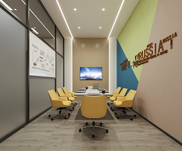 Modern Meeting Room Small Meeting Room 3d model