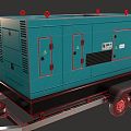 Modern Generator Trailer Modern Trailer Industrial Trailer Generator Trailer Function Car Machinery 3d model