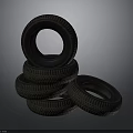 Durable High Quality Car Tires Stacked As Automotive Parts For Vehicles