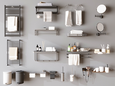 Toiletries 3d model