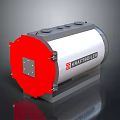 Krafttrolley Cylindrical Industrial Equipment With Silver Body And Red End Cap
