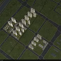 Birds Eye View Planning of Residential Area with High Rise Buildings Green Areas and Roads