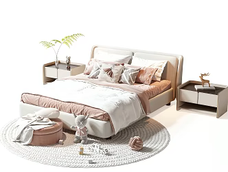 Modern Children's Bed 3d model
