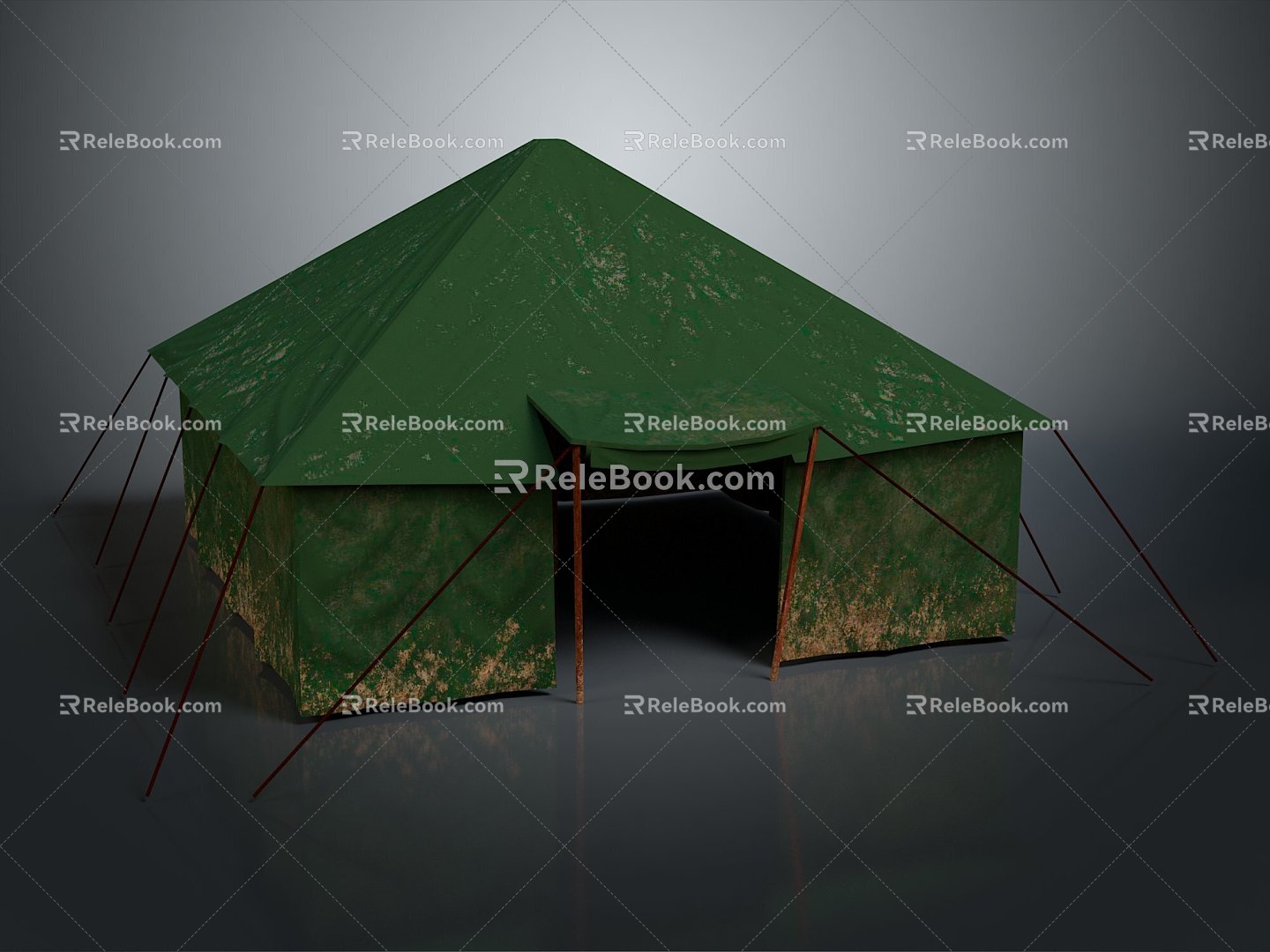 Emergency Camp Tent Field Hospital Field Tent Field Tent Medical Tent Tent Herringman Tent 3d model