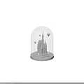 Enchanting Cartoon Castle Scene With Spires Towers And Floating Hot Air Balloon