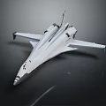 Advanced White Modern Fighter Jet With Sleek Aerodynamic Design And Streamlined Fuselage