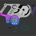 Modern game console home game console Nintendo game console vintage game console 3d model