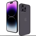Apple iPhone 15 Pro Graphite Color With Triple Camera System And Sleek Gradient Display Design 3d model