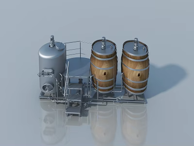 Boutique food ornaments 3d model