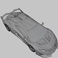 Black Sleek Sports Car With Aerodynamic Design And Rear Spoiler
