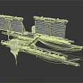 Spacecraft With Solar Panels And Mechanical Structure For Deep Space Exploration