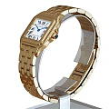 Elegant Gold Bracelet Watch On Transparent Display Stand With Price Tag €231000
