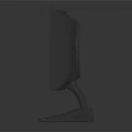 Modern Electronic Monitor Displaying 3D Modeling Software With Multiple Viewports And Tools