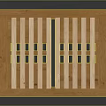Durable Natural Wooden Rectangular Storage Rack With Slatted Top And Drawers