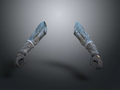 Advanced Medical Device Dual Mechanical Arms with Metallic Structure and Ergonomic Design 3d model