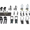 Diverse Sports Equipment Collection With Treadmills Dumbbell Racks And Multi Functional Trainers For Gym Workouts