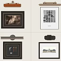 Various Framed Artworks And Wall Lamps In Modern Interior Design Styles
