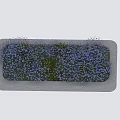 Roadside Planter with Purple Flowers and Greenery for Urban Road Facilities