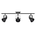 Modern Black Track Spotlights With Three Adjustable Heads For Home Interior Lighting Design 3d model