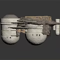 Space Exploration Habitat Module With Circular Compartments And Platform Design