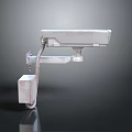Silver Metal Adjustable Computer Monitor Stand With Sleek Design And Spring Connection