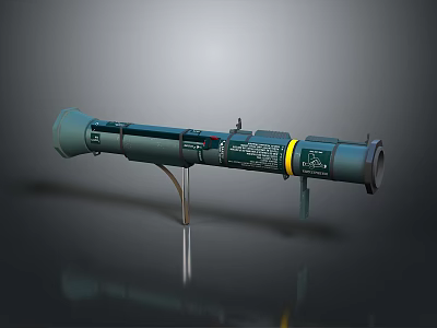 Rocket rocket launcher RPG air-to-air weapon air-to-air missile shoulder-mounted missile shoulder-mounted rocket 3d model