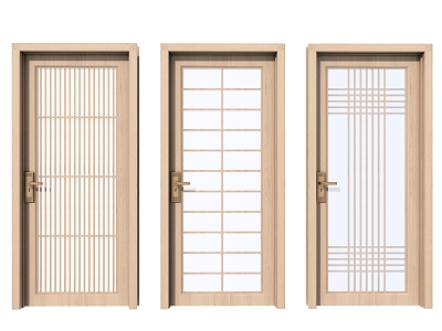 Japanese-style swing door original wooden door single door model