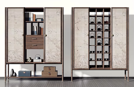 New Chinese Bookcase Antique Rack 3d model
